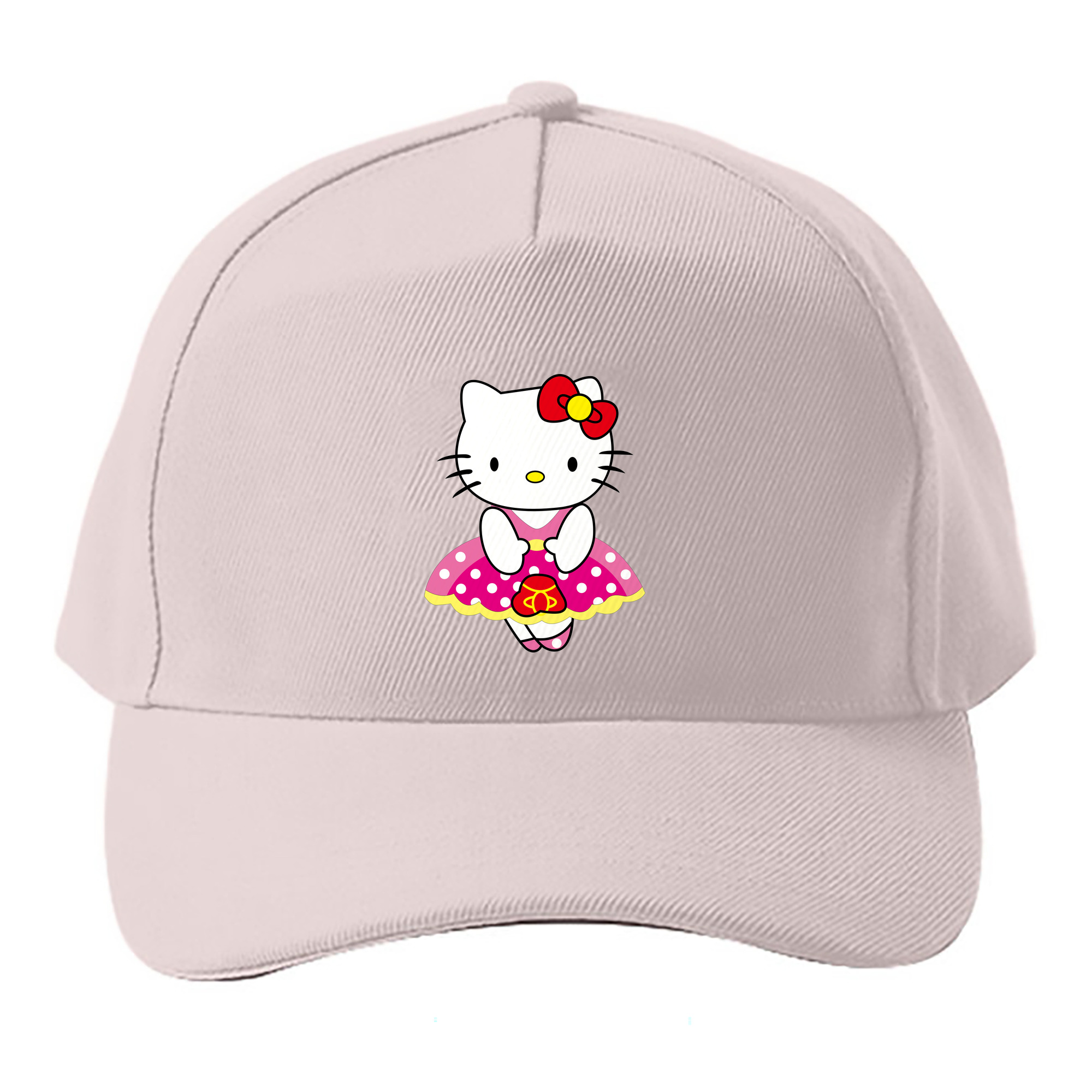 （画像用） Hello Kitty ハローキティ ベースボールキャップ 綿100％ 男女兼用 帽子 スポーツ